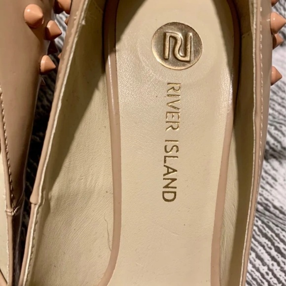 River Island Nude Studded Heels - Picture 5 of 6